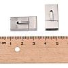 Tarnish Resistant 304 Stainless Steel Bayonet Clasps STAS-P180-38P-3