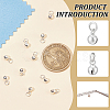 10Pcs Sterling Silver Pendants STER-BC0001-98-4