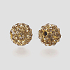 Polymer Clay Rhinestone Beads RB-K050-8mm-C27-3