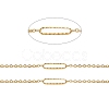 Ion Plating(IP) Handmade 304 Stainless Steel Oval Link Chains CHS-G025-03G-2