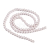 Electroplated Shell Pearl Beads Strands BSHE-G041-4mm-06-4