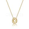 Brass Initial Pendant Box Chain Necklaces for Women FS-WG5C822-15-1