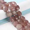 Synthetic Strawberry Quartz Beads Strands G-B065-A08-2