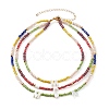 3 Layer Necklaces NJEW-JN03306-1
