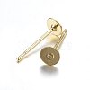 304 Stainless Steel Stud Earring Findings STAS-P210-45G-01-2