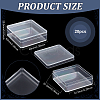 Square Acrylic Storage Boxes LS-CON-WH0125-10A-2