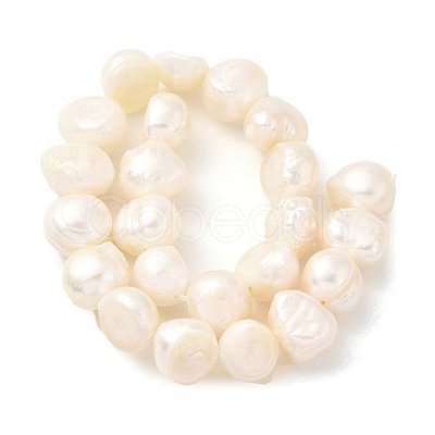 Natural Cultured Freshwater Pearl Beads Strands PEAR-A006-09A-1