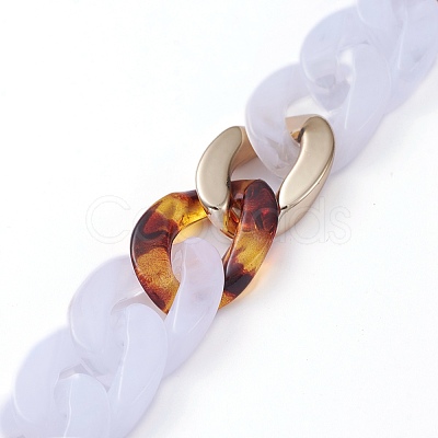 Handmade CCB Plastic Curb Chains AJEW-JB00680-06-1