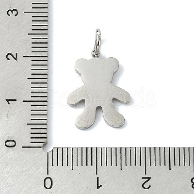 304 Stainless Steel Enamel Pendants STAS-A145-01L-P-1