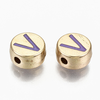 Alloy Enamel Beads LS-X-ENAM-S122-029V-RS-1