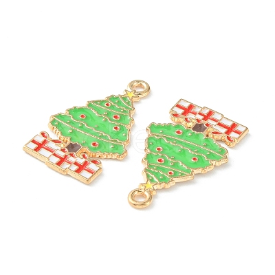 Christmas Alloy Enamel Pendants ENAM-D047-17G-07-1