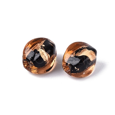 Handmade Silver Foil Glass Beads FOIL-N034-01H-1