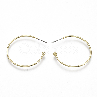 Iron Stud Earrings EJEW-N013-06-1