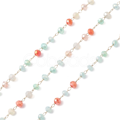 Handmade Glass Beaded Chains CHS-P016-46G-09-1