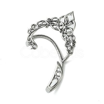 316 Surgical Stainless Steel Cuff Earrings LS-EJEW-E300-05AS-03-1