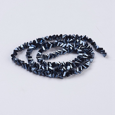Electroplate Glass Beads Strands EGLA-J145-4mm-FP06-1