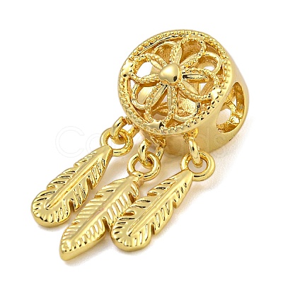 Rack Plating Brass Dangle Charms KK-I718-30G-1