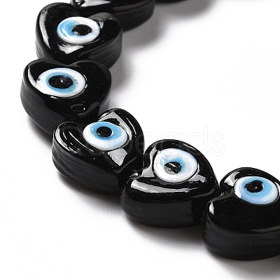 Handmade Evil Eye Lampwork Beads Strands LS-LAMP-E023-07B-03-1
