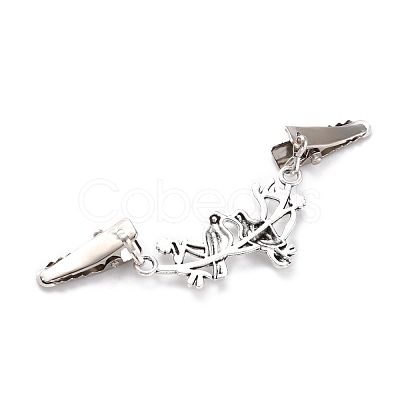 Vintage Alloy Cardigan Clips JEWB-B002-11AS-1
