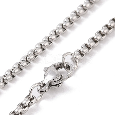 201 Stainless Steel Necklaces NJEW-C034-41A-G-1