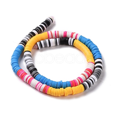 Handmade Polymer Clay Bead Strands CLAY-C003-04H-1