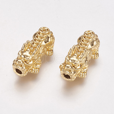 Feng Shui Golden Alloy Beads PALLOY-L205-06D-1