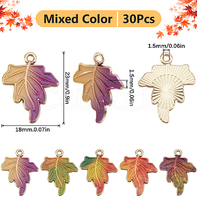 30Pcs Alloy Printed Pendants FIND-SC0012-40-1