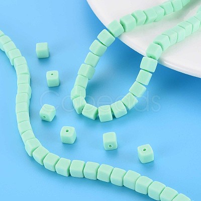 Handmade Polymer Clay Beads Strands X-CLAY-T020-09B-1