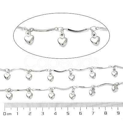 304 Stainless Steel Bar Link Chains CHS-G043-07B-P-1