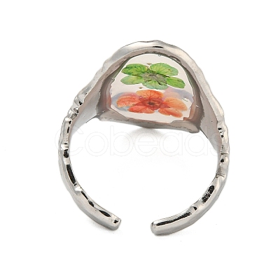 Brass Adjustable Rings for Women RJEW-G265-10P-D06-1