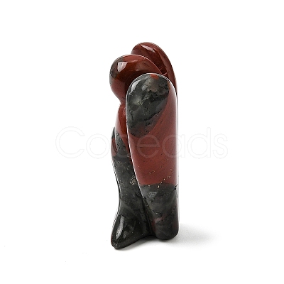 Natural Bloodstone Angel Figurine DJEW-N006-01A-21-1