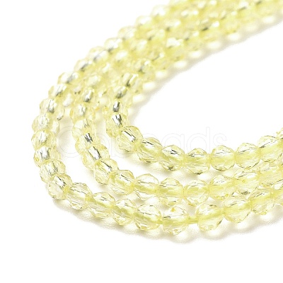 Transparent Glass Beads Strands GLAA-H021-03-04-1
