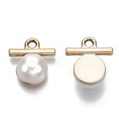 ABS Plastic Imitation Pearl Pendants OACR-N010-012-1