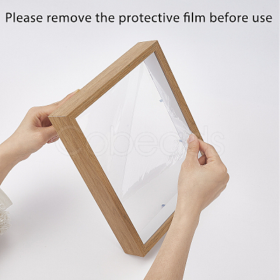 MDF Composite Wood Photo Frame Stand for Dried Flower LS-DJEW-WH0028-057B-1