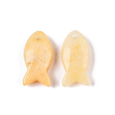 Natural Topaz Jade Pendants G-N342-106O-1