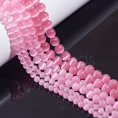 Round Cat Eye Beads G-SZ0001-80E-1