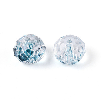 Baking Paint Transparent Glass Beads X1-GLAA-N011-10mm-M-1