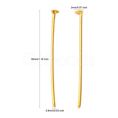 Iron Flat Head Pins NHPG30mm-1