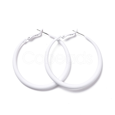 Alloy Big Hoop Earrings for Women EJEW-M201-01F-1
