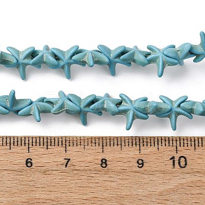Synthetic Turquoise Dyed Beads Strands G-B184-C02-01-1