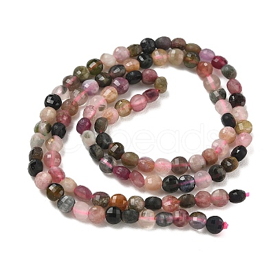 Natural Multicolor Tourmaline Beads Strands G-E530-07H-1