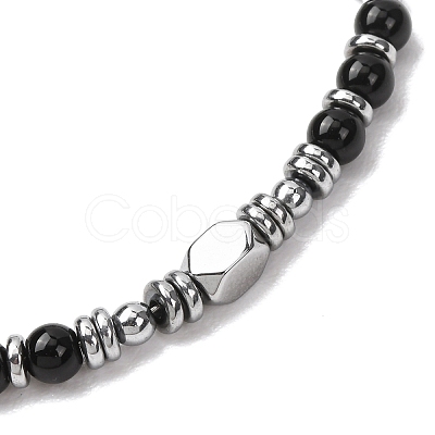 Adjustable 304 Stainless Steel Gemstone Beaded Bracelets FS-WG23DE2-11-1