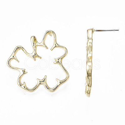 Alloy Stud Earrings EJEW-T013-02LG-RS-1