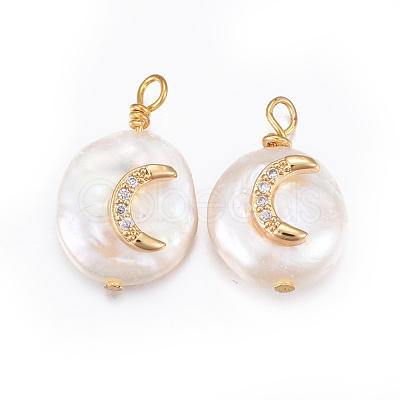 Natural Cultured Freshwater Pearl Pendants PEAR-E013-26-1