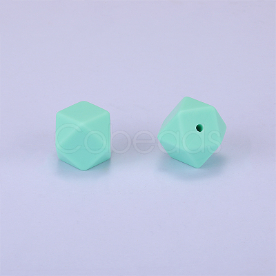 Hexagonal Silicone Focal Beads LS-SI-JX0020A-38-1