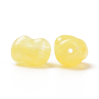 Opaque Acrylic Beads OACR-C013-10E-1