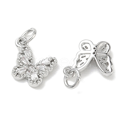 SHEGRACE Brass Pave Clear Cubic Zirconia Pendants XGRQ3Q974-628P-B-1