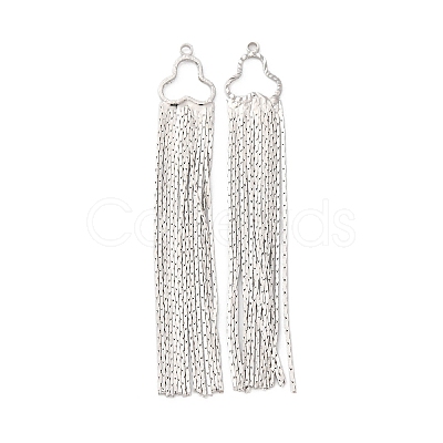 Brass Tassel Big Pendants KK-F898-22C-P-1