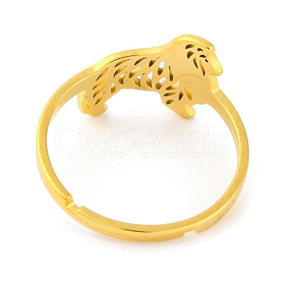 201 Stainless Steel Adjustable Ring for Women RJEW-D082-04A-1