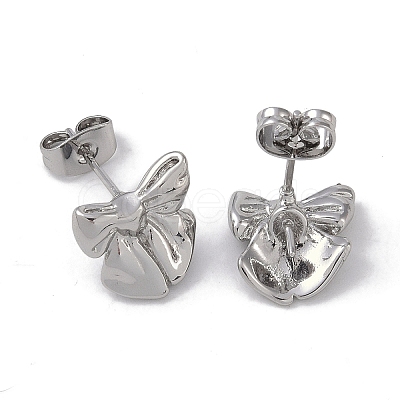 Brass Stud Earring Findings KK-G497-30P-1